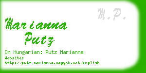 marianna putz business card